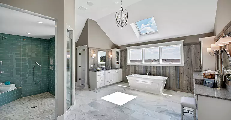 Guest Bathroom Flooring Remodel in Avis