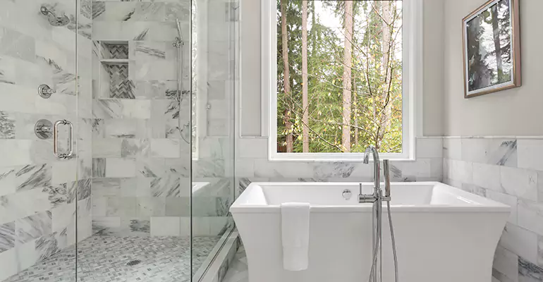 Bathtub to Tile Shower Conversion in Cornwall